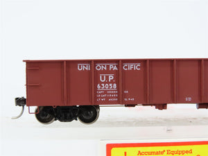 HO Scale Accurail 3742 UP Union Pacific AAR 41' Steel Gondola #63058 - Upgraded