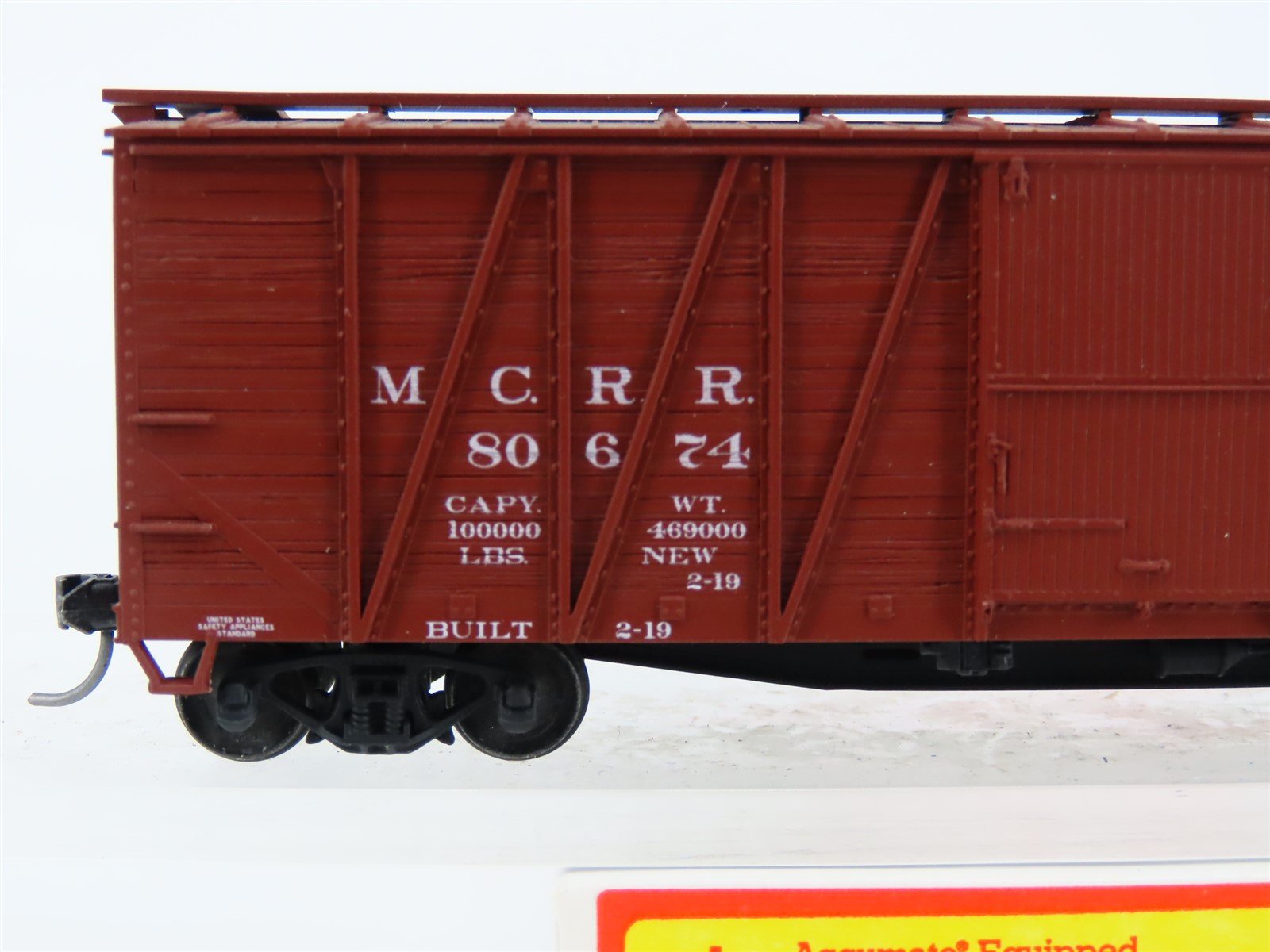 HO Accurail 4120 MCRR / NYC Michigan Central 40' Wood Box Car #80674 - Upgraded