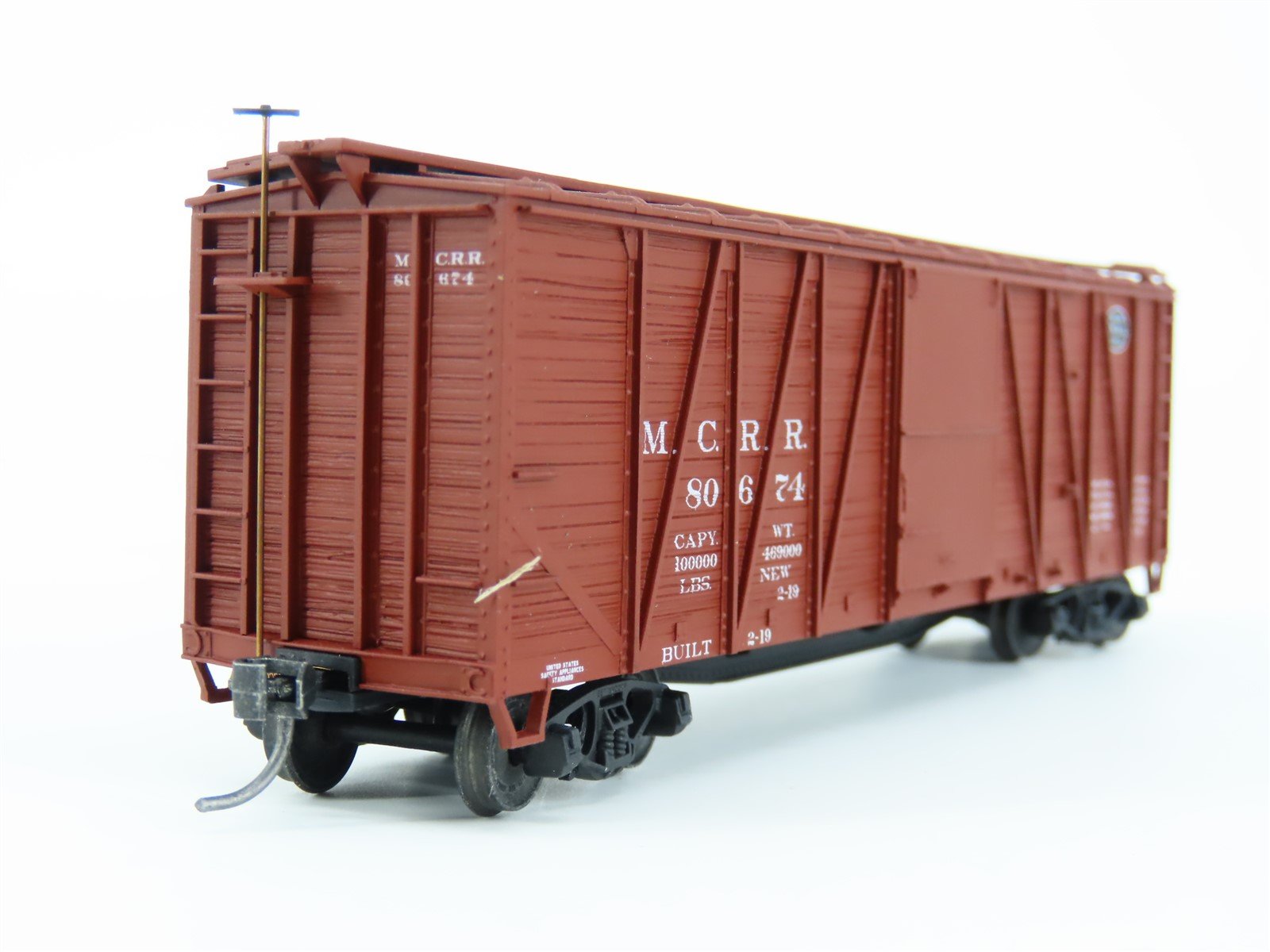 HO Accurail 4120 MCRR / NYC Michigan Central 40' Wood Box Car #80674 - Upgraded
