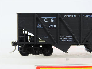 HO Accurail 2722 CG Central of Georgia 2-Bay Wood-Side Hopper #21754 - Upgraded