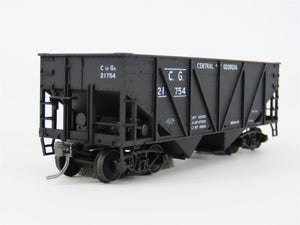 HO Accurail 2722 CG Central of Georgia 2-Bay Wood-Side Hopper #21754 - Upgraded