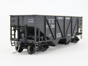 HO Accurail 2722 CG Central of Georgia 2-Bay Wood-Side Hopper #21754 - Upgraded