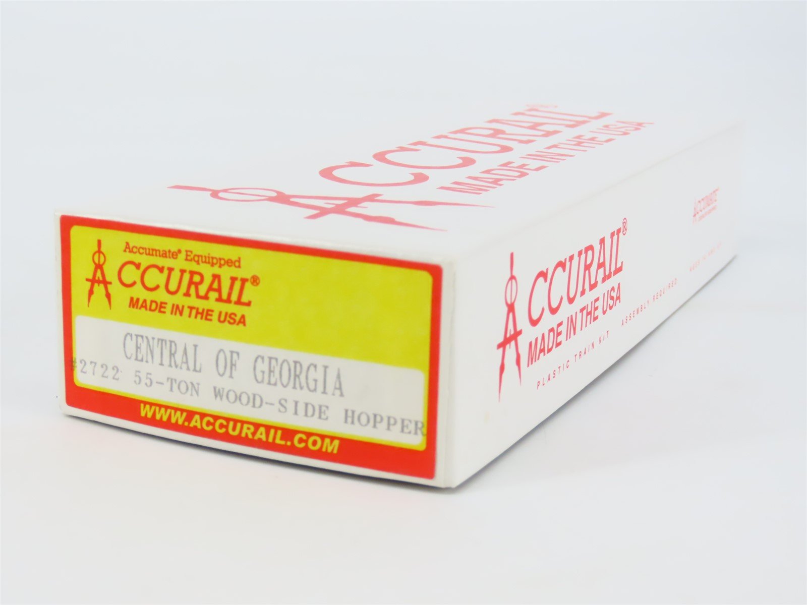 HO Accurail 2722 CG Central of Georgia 2-Bay Wood-Side Hopper #21754 - Upgraded