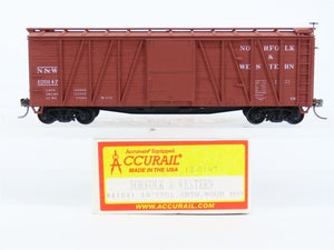 HO Scale Accurail 41041 NW Norfolk & Western 40' Wood Box Car #120147 - Upgraded