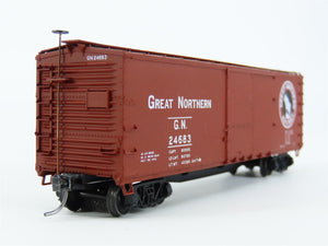 HO Scale Accurail 8110.3 GN Great Northern 40' Wood Box Car #24683 - Upgraded