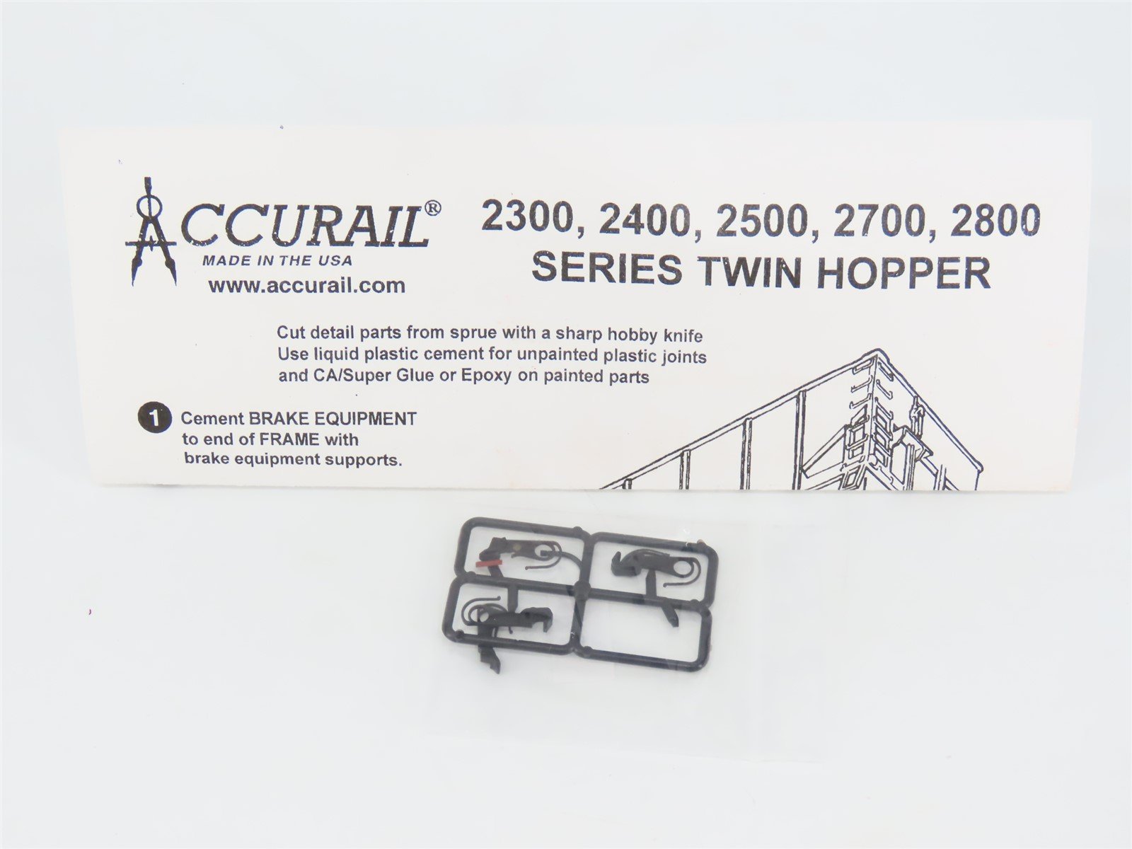 HO Accurail 2514.2 SP Southern Pacific 2-Bay Hopper #13152 w/ Load - Upgraded
