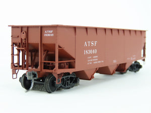HO Scale Accurail 7501.1 ATSF Santa Fe 3-Bay Offset Hopper #183649 - Upgraded