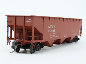 HO Scale Accurail 7501.1 ATSF Santa Fe 3-Bay Offset Hopper #183649 - Upgraded