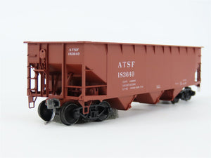 HO Scale Accurail 7501.1 ATSF Santa Fe 3-Bay Offset Hopper #183649 - Upgraded