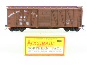 HO Accurail 3337 NP Northern Pacific 40' Outside Braced Box Car #20104 -Upgraded