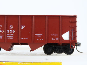 HO Scale Accurail 2501 ATSF Santa Fe 2-Bay Hopper #180379 w/ Load - Upgraded