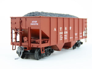 HO Scale Accurail 2501 ATSF Santa Fe 2-Bay Hopper #180379 w/ Load - Upgraded