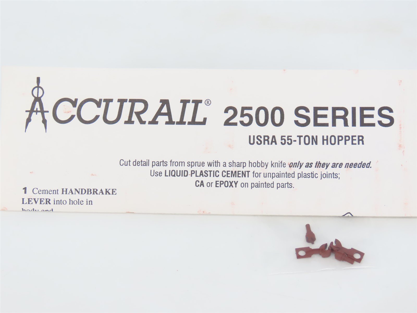 HO Scale Accurail 2501 ATSF Santa Fe 2-Bay Hopper #180379 w/ Load - Upgraded