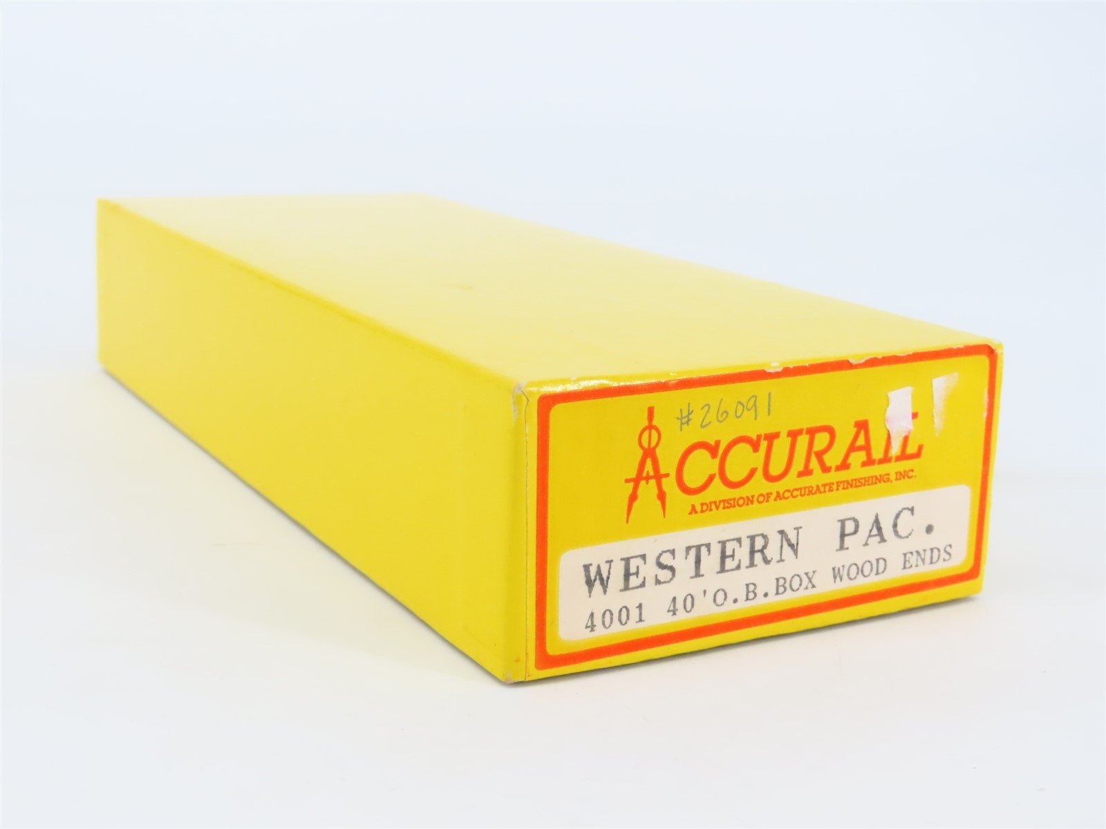 HO Accurail 4001 WP Western Pacific 40' Outside Braced Box Car #26091 - Upgraded