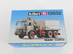 HO 1/87 Scale Kibri 13532 MAN 3-Axle Heavy-Duty Tractor w/Crane Kit