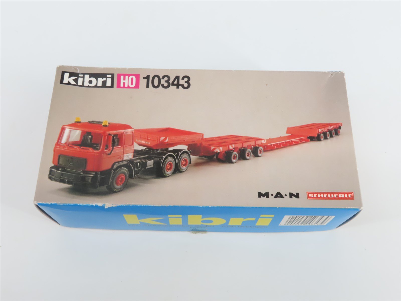 HO 1/87 Scale Kibri 10343 MAN Heavy Tractor w/Heavy Duty Low Loader Truck Kit