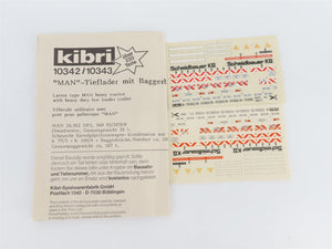 HO 1/87 Scale Kibri 10343 MAN Heavy Tractor w/Heavy Duty Low Loader Truck Kit