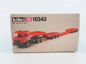 HO 1/87 Scale Kibri 10343 MAN Heavy Tractor w/Heavy Duty Low Loader Truck Kit