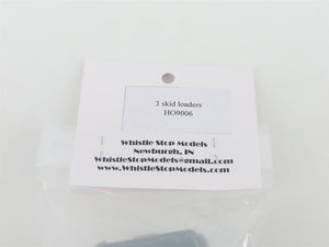 HO Scale Whistle Stop Models HO9006 3D Printed Skid Loaders Scenery 3-Pack