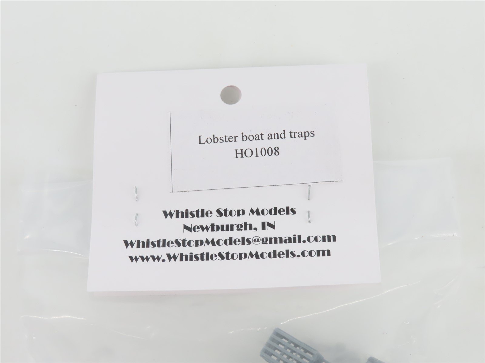 HO Scale Whistle Stop Models HO1008 3D Printed Lobster Boat & Traps Scenery