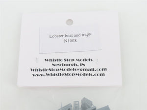 N 1/160 Scale Whistle Stop Models N1008 3D Printed Lobster Boat & Traps Scenery