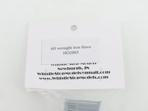 HO Scale Whistle Stop Models HO2003 3D Printed 6ft Wrought Iron Fence Scenery