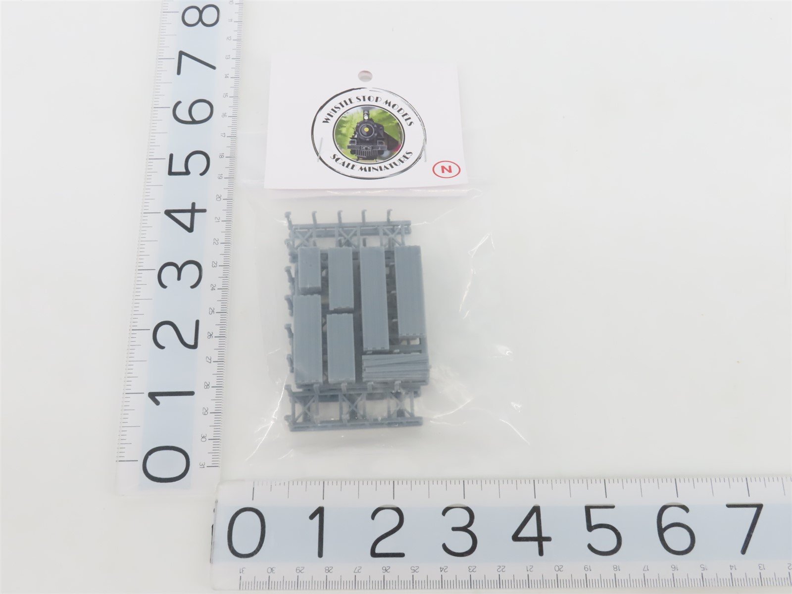 N 1/160 Scale Whistle Stop Models N6510 3D Printed Modern Lumber Rack Scenery