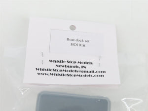 HO Scale Whistle Stop Models HO1016 3D Printed Boat Dock Scenery Set