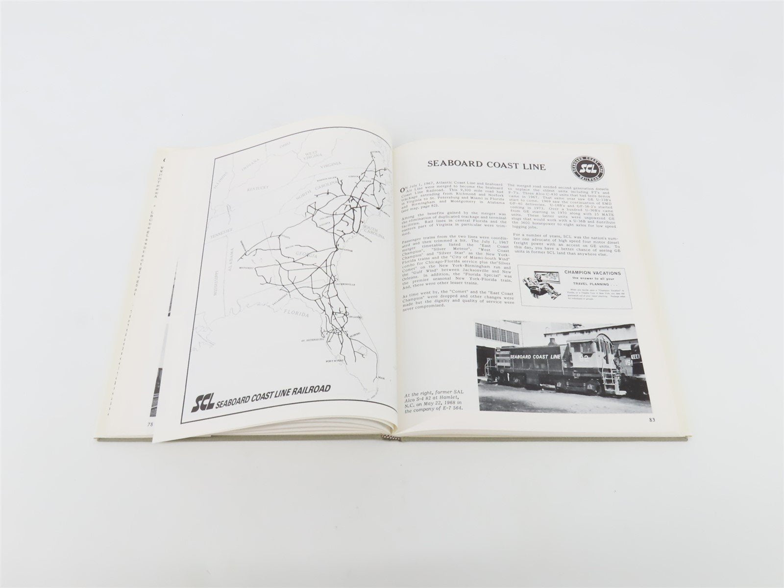Locomotives of the Seaboard System Railroad of the South by Paul Carlton ©1987