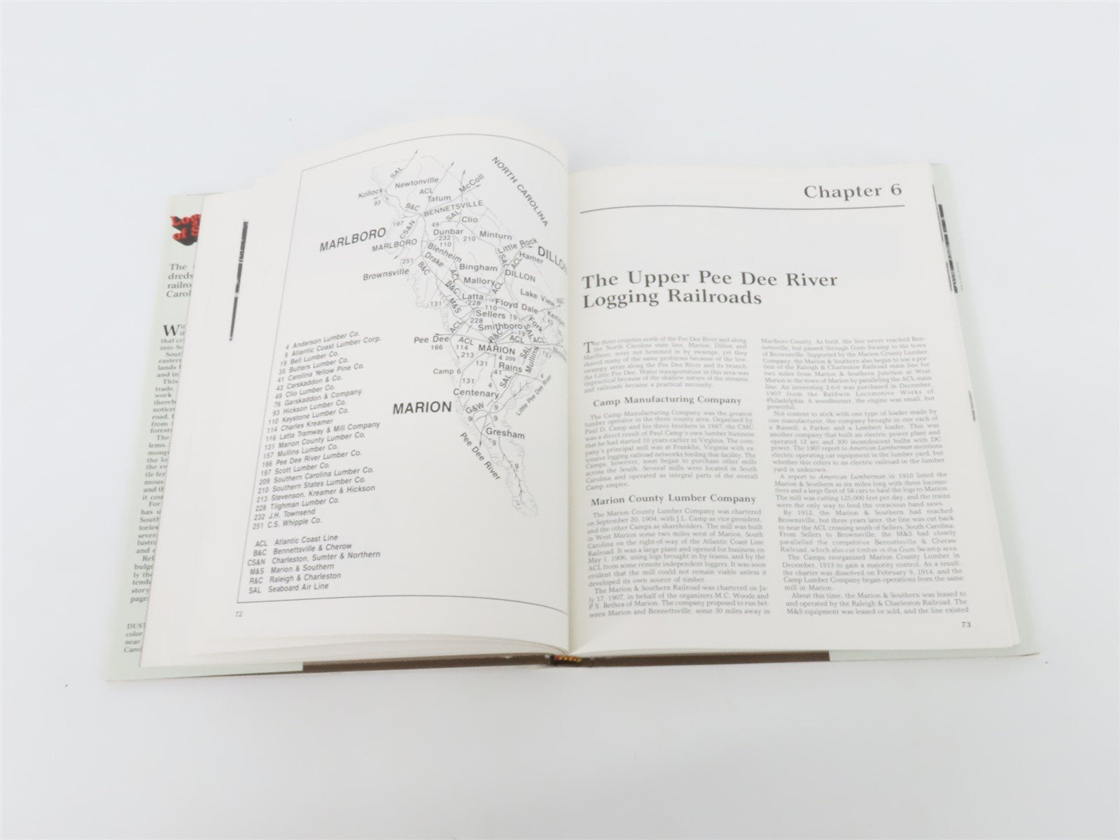 Logging Railroads of South Carolina by Thomas Fetters ©1990