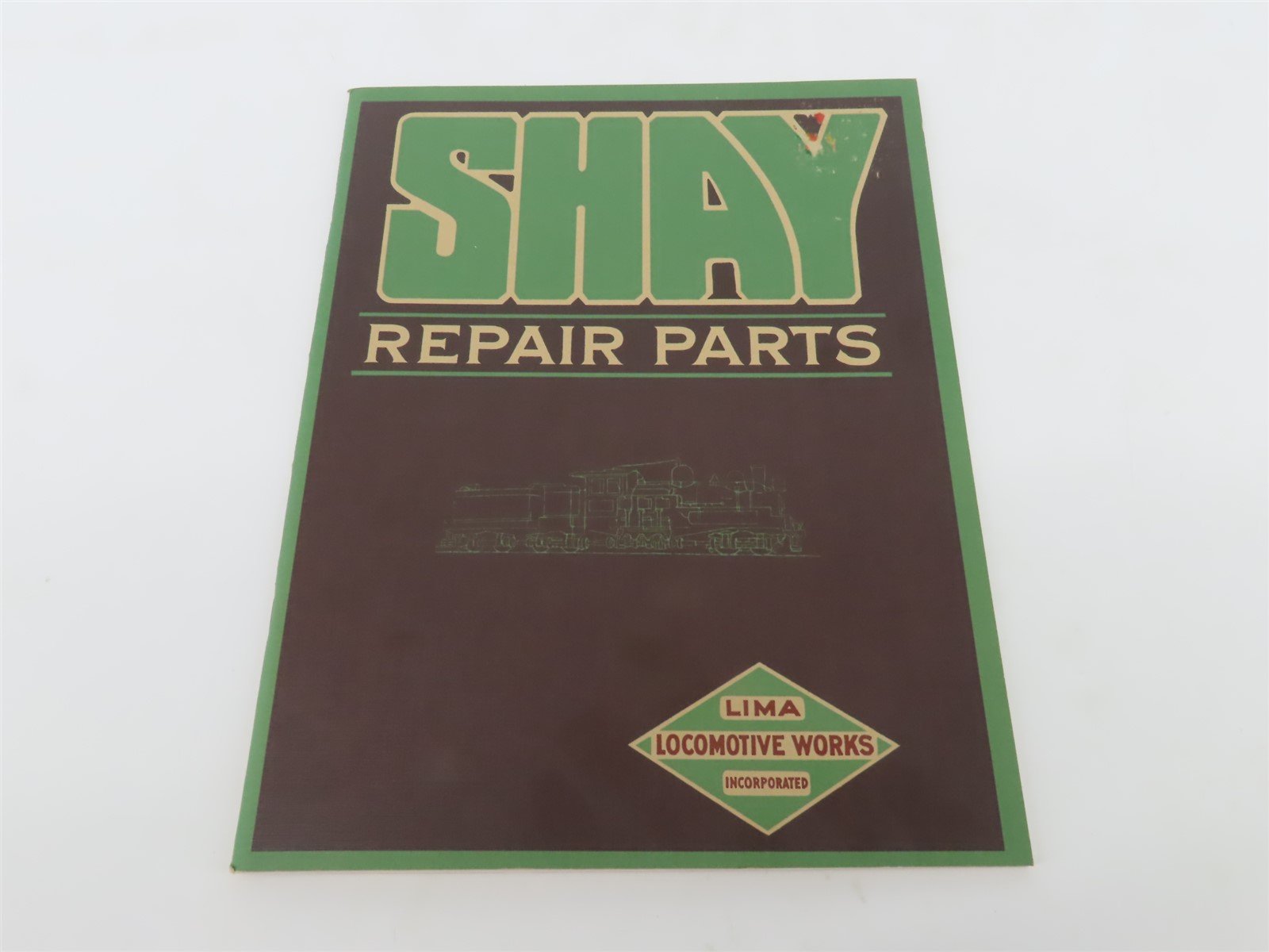 Lima Locomotive Works Shay 1921 Locomotive Repair Parts Catalog Reprint