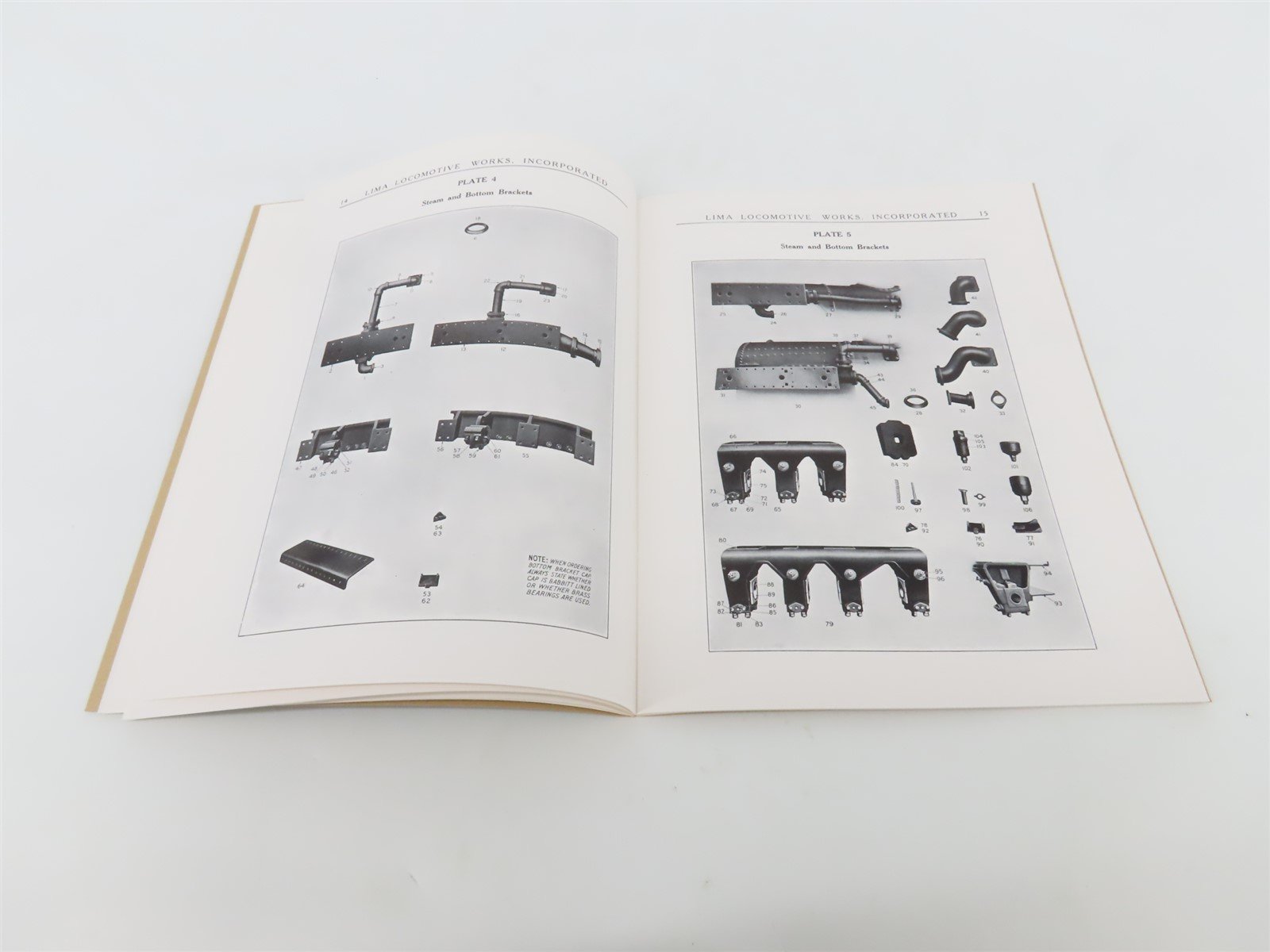 Lima Locomotive Works Shay 1921 Locomotive Repair Parts Catalog Reprint