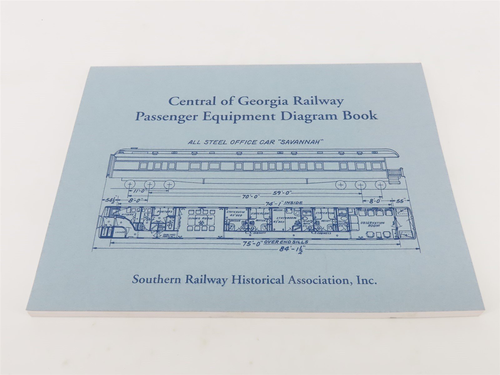 Central of Georgia Passenger Equipment Diagram Book by Eichelberger ©1995