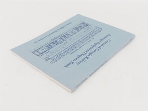 Central of Georgia Passenger Equipment Diagram Book by Eichelberger ©1995