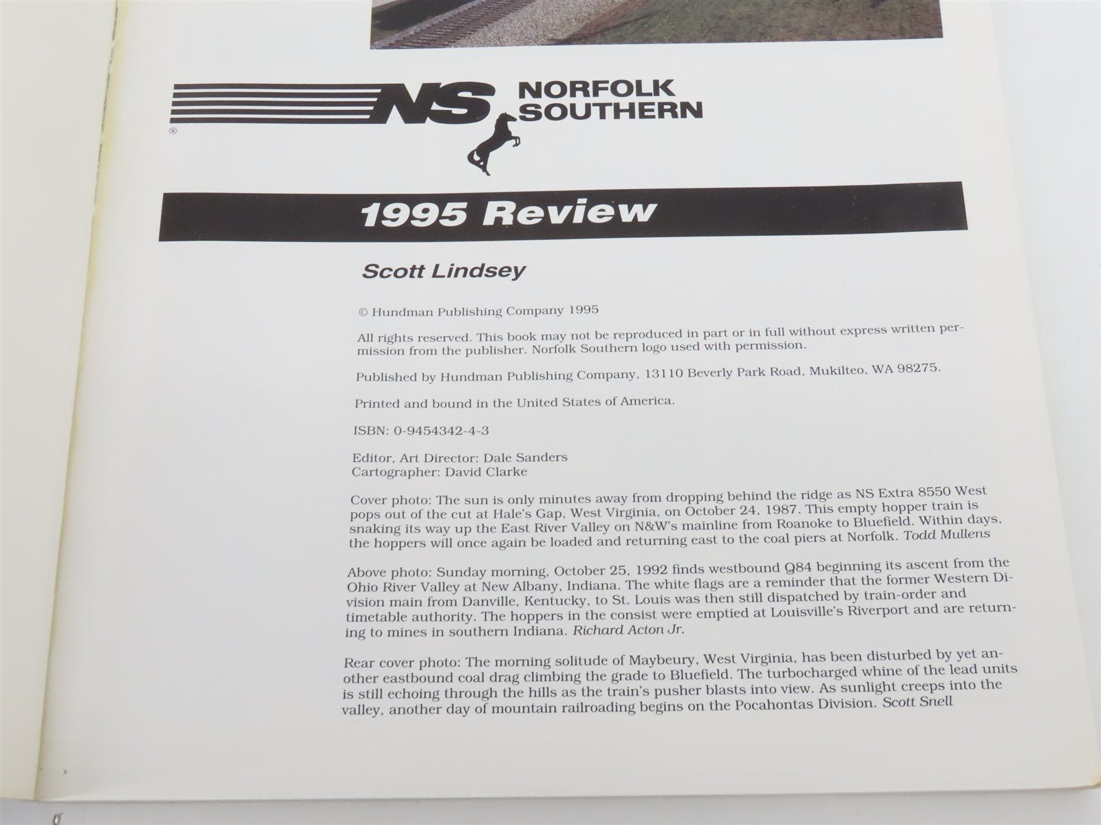 Norfolk Southern 1995 Review by Scott Lindsey ©1995