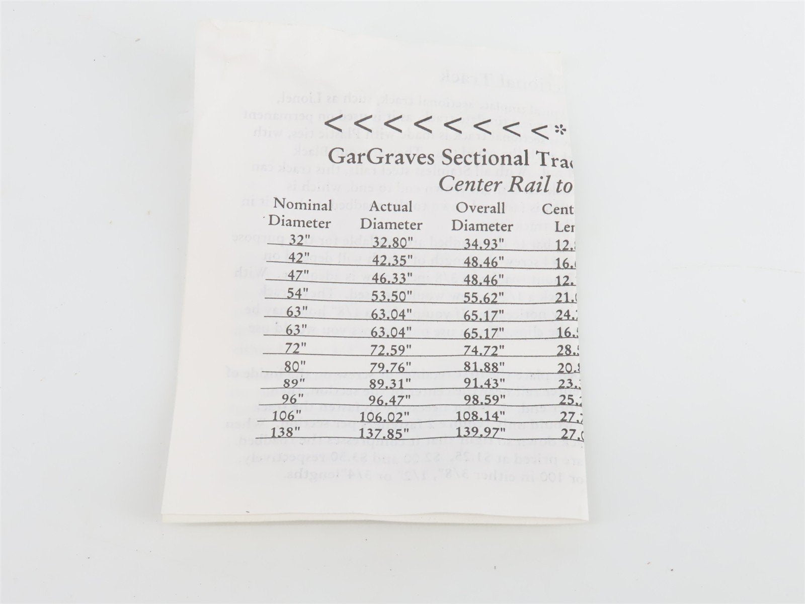 O Gauge 3-Rail GarGraves 54-101S 54