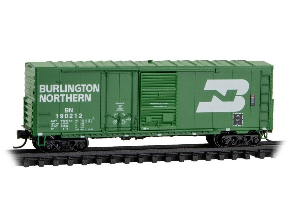 N Scale Micro-Trains MTL 19100010 BN Burlington Northern 40' Box Car #190212