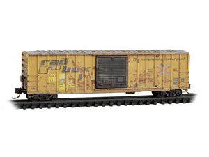 N Scale Micro-Trains MTL 02544445 SBD/ex-Railbox 50' Box Car #141573 - Weathered