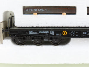 HO Scale Marklin 48664 DB Deutsche Bahn Steel Slab Heavy Duty Flatcar 2-Pack