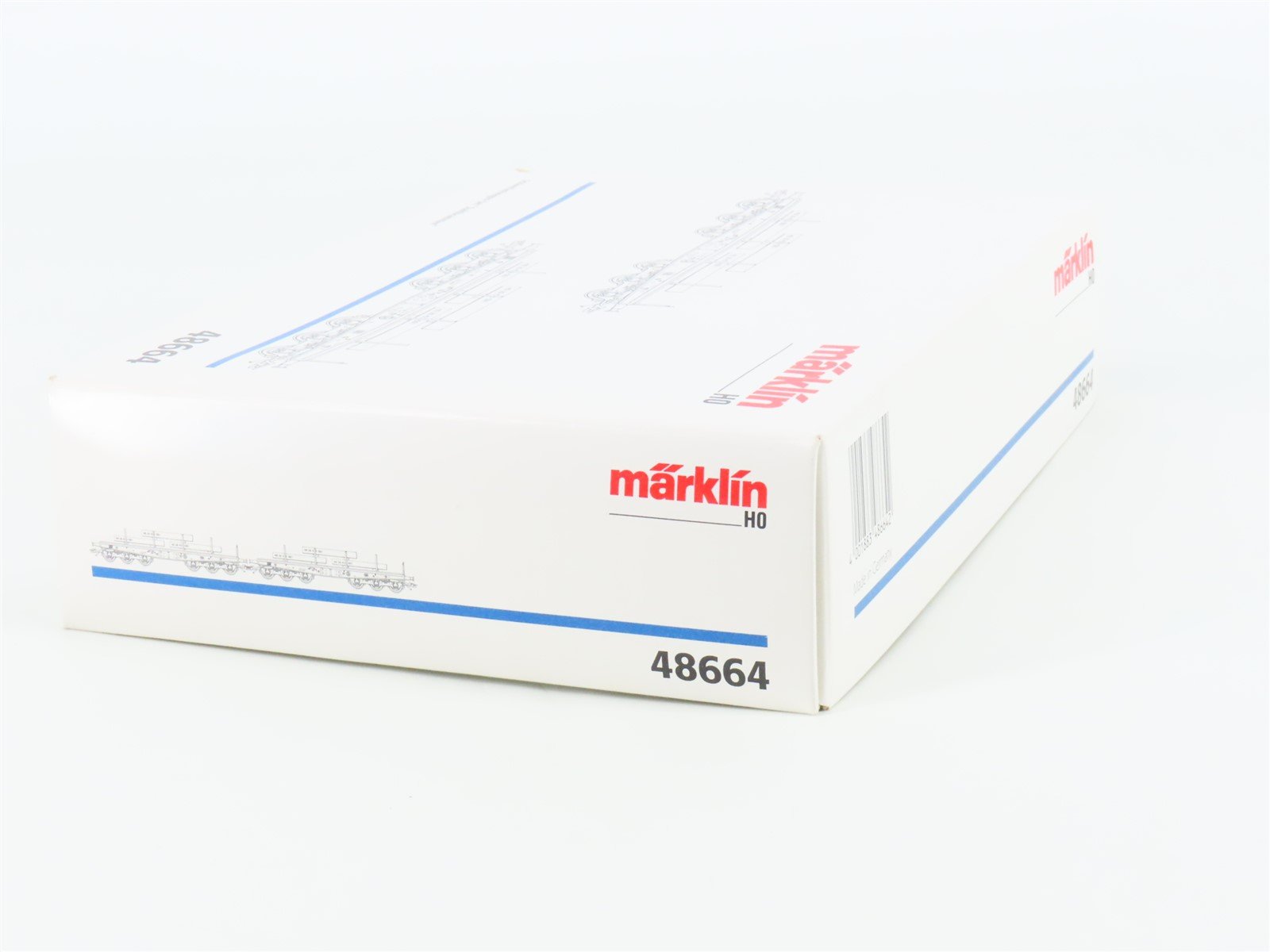 HO Scale Marklin 48664 DB Deutsche Bahn Steel Slab Heavy Duty Flatcar 2-Pack