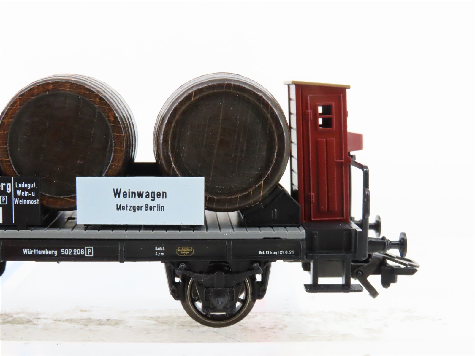 HO Scale Marklin 46743 Wurttemberg Wine Barrel Flatcar #502208