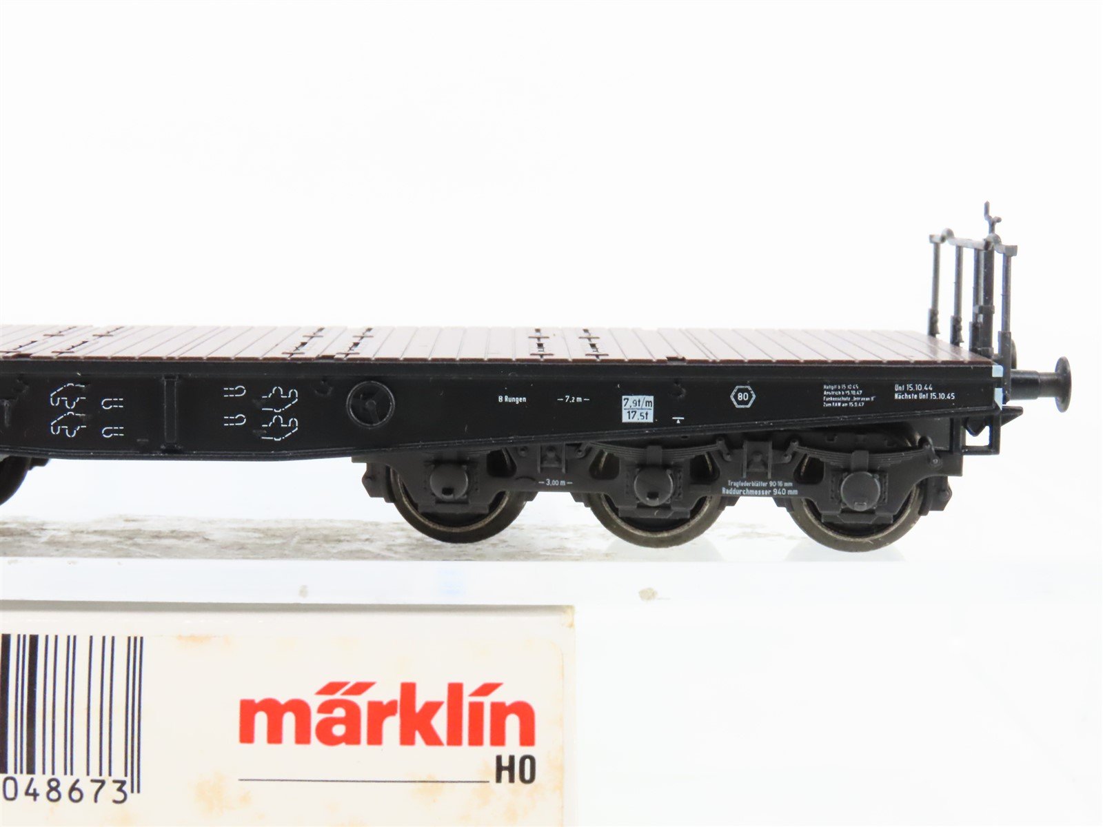 HO Scale Marklin 4867 DR Deutsche Reichsbahn Flatcar w/Stakes
