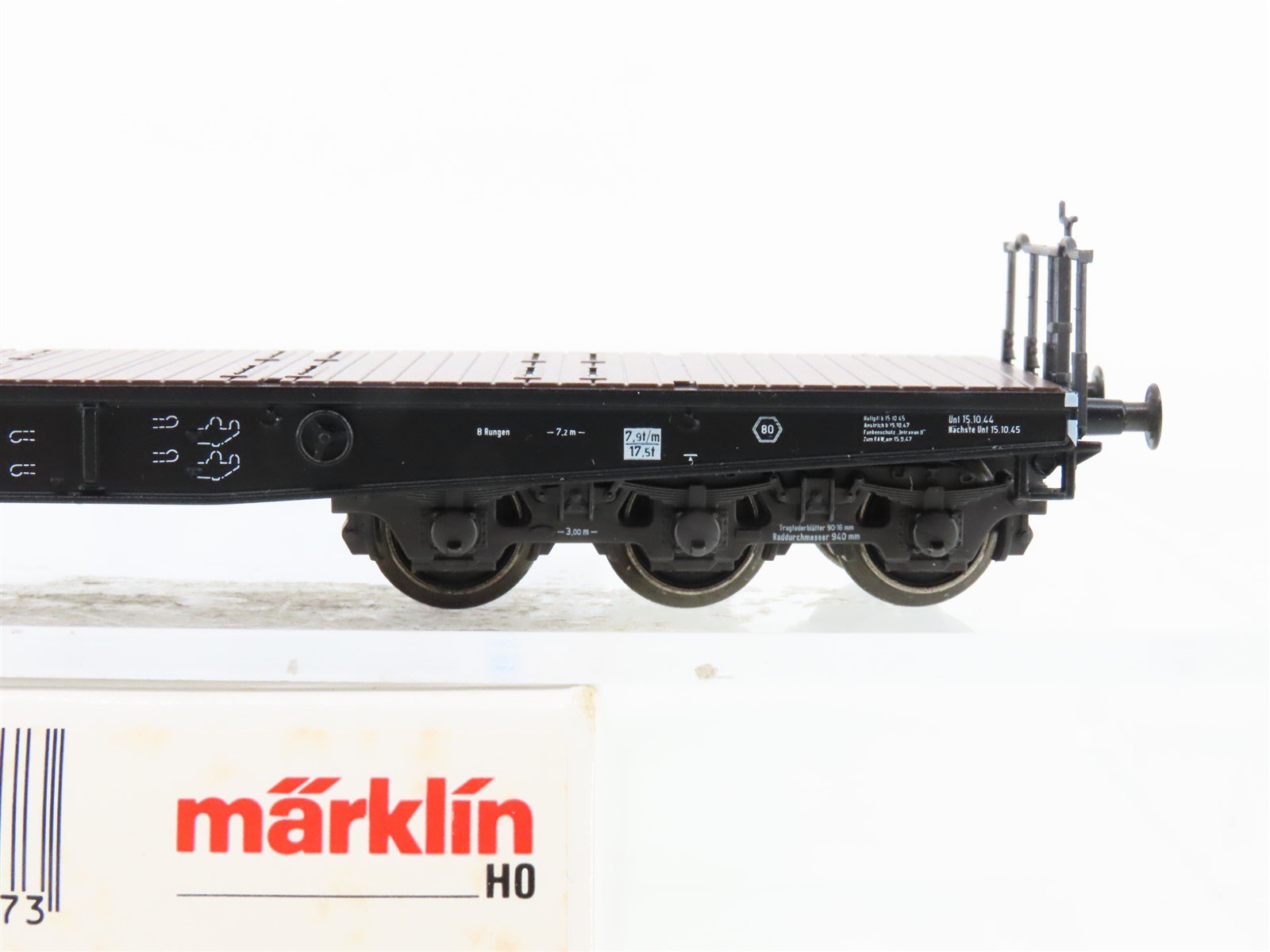 HO Scale Marklin 4867 DR Deutsche Reichsbahn Flatcar w/Stakes