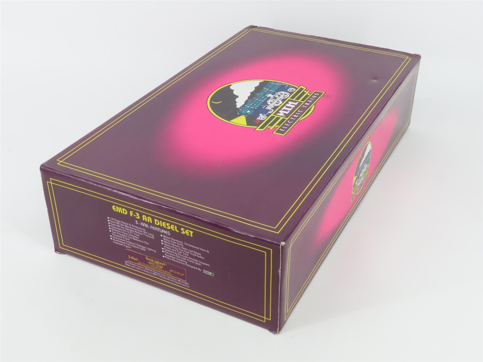 O Gauge 3-Rail MTH MT-2127LP RI Rock Island EMD F3A/A Diesel Set w/ Sound