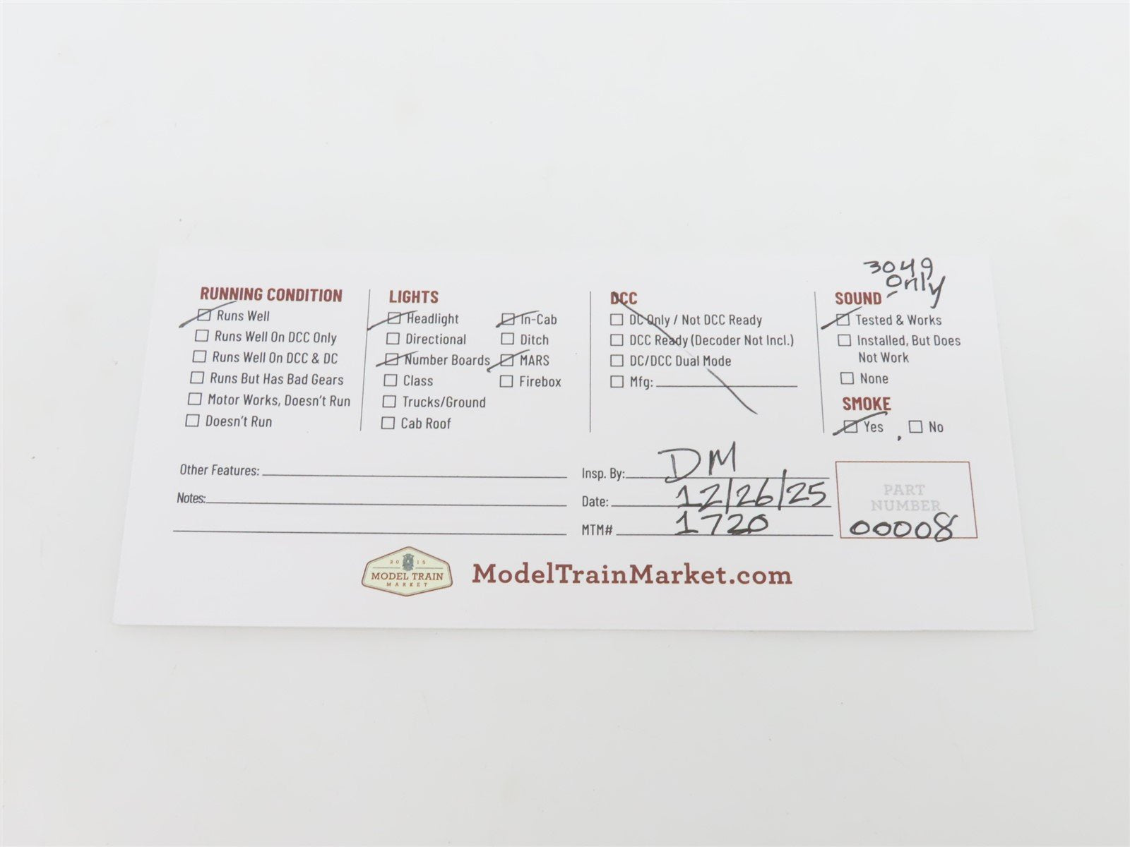 O 3-Rail MTH 20-2168-1 SAL 