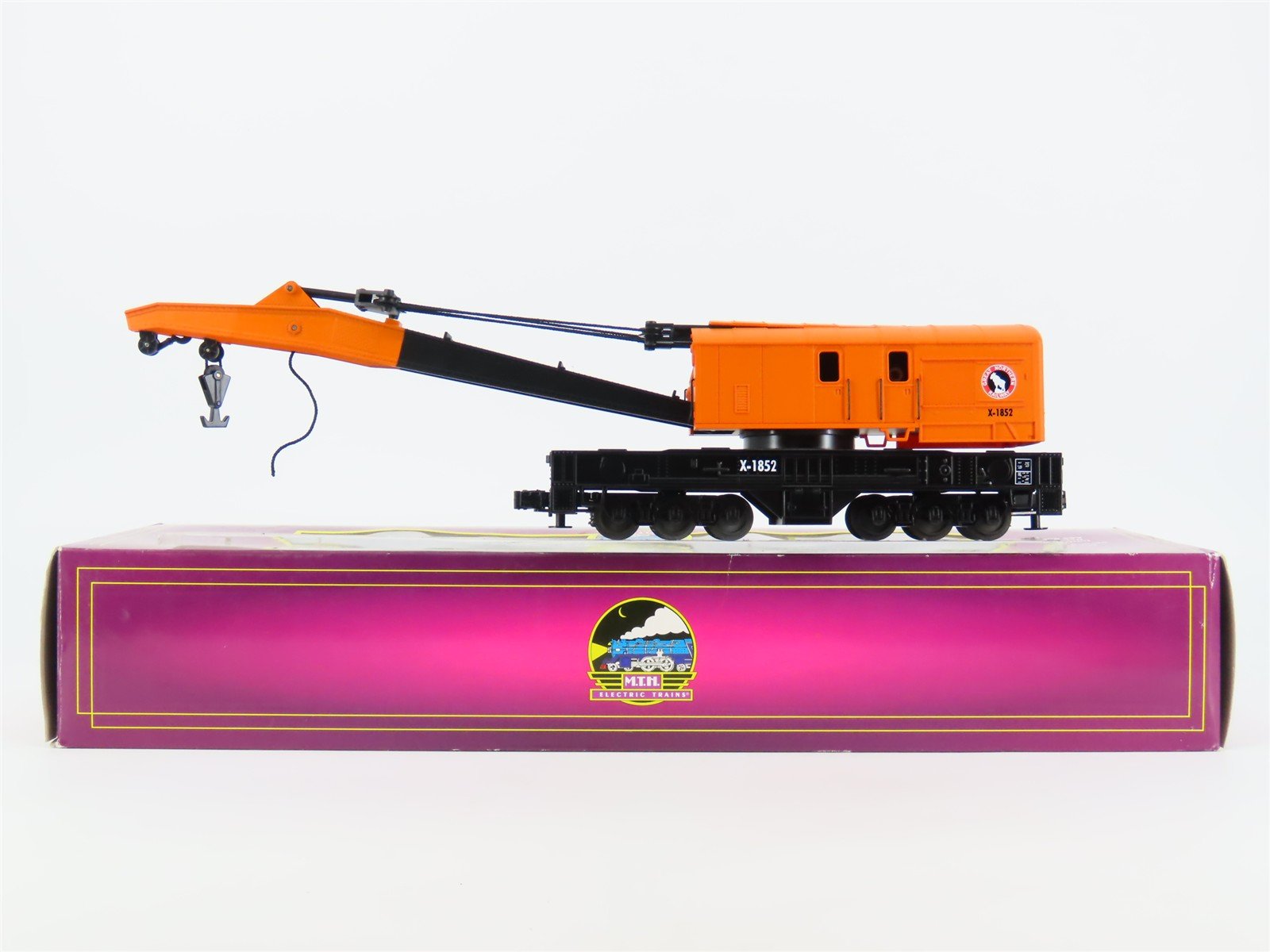 O Gauge 3-Rail MTH 20-98222 GN Great Northern Crane Car #X-1852