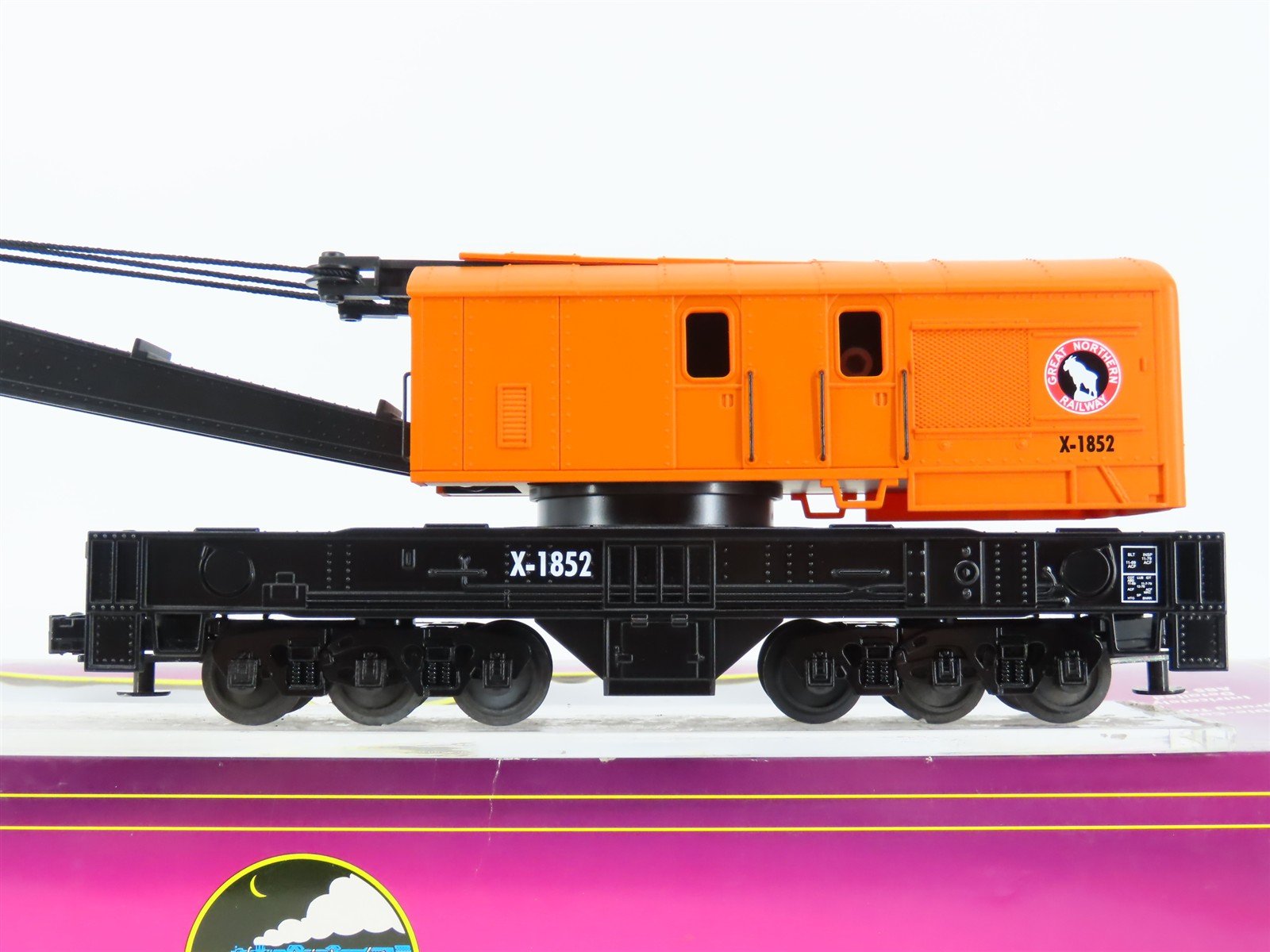 O Gauge 3-Rail MTH 20-98222 GN Great Northern Crane Car #X-1852