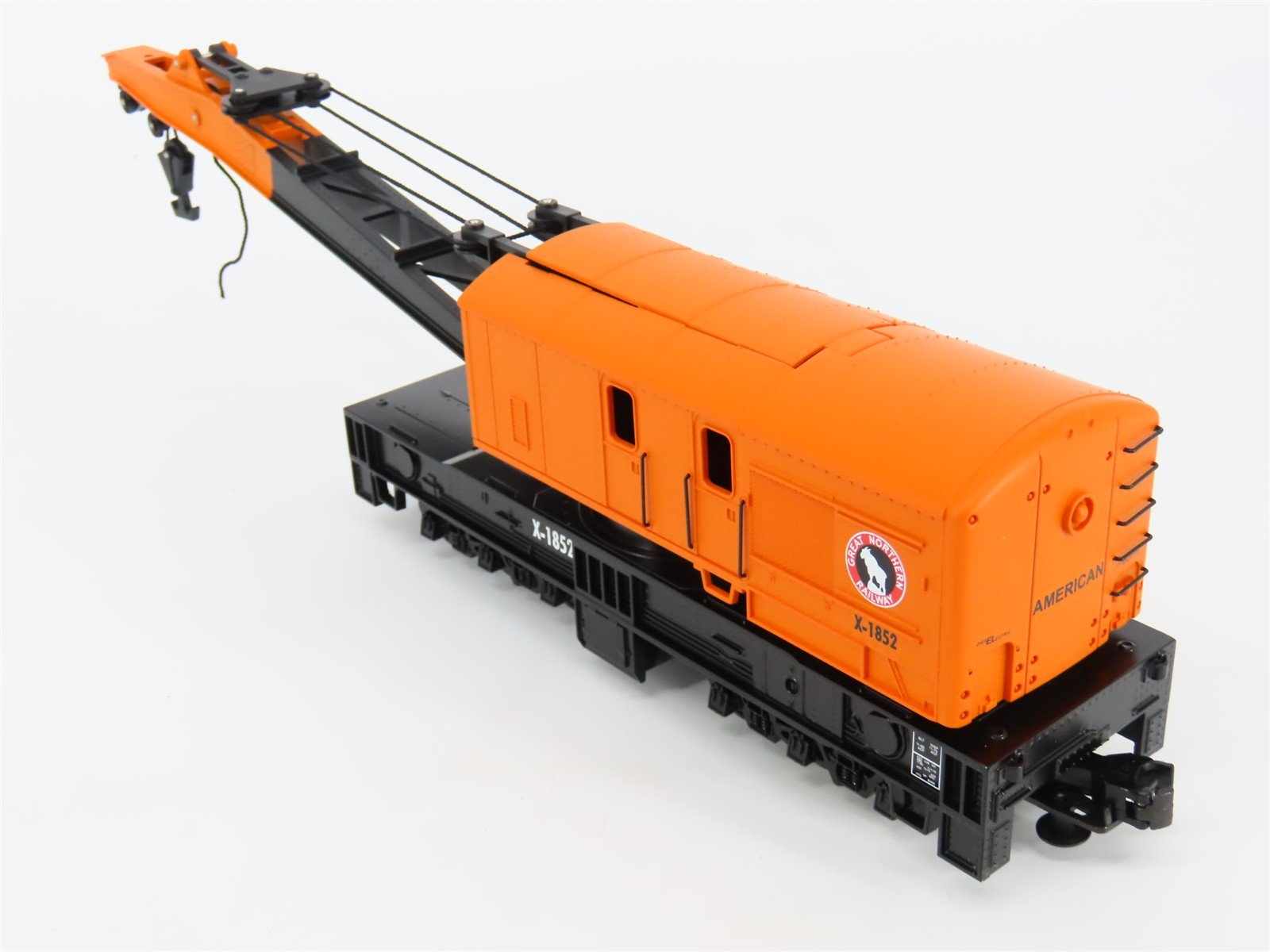 O Gauge 3-Rail MTH 20-98222 GN Great Northern Crane Car #X-1852