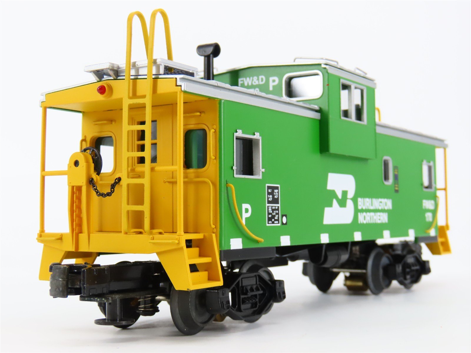 O Gauge 3-Rail MTH 20-90014F BN Burlington Northern EV Caboose #170 w/ Lights