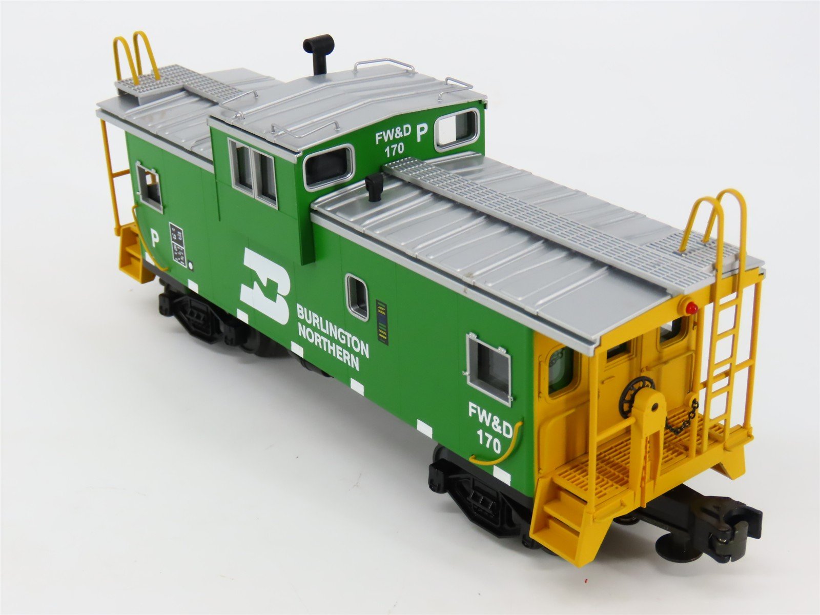 O Gauge 3-Rail MTH 20-90014F BN Burlington Northern EV Caboose #170 w/ Lights